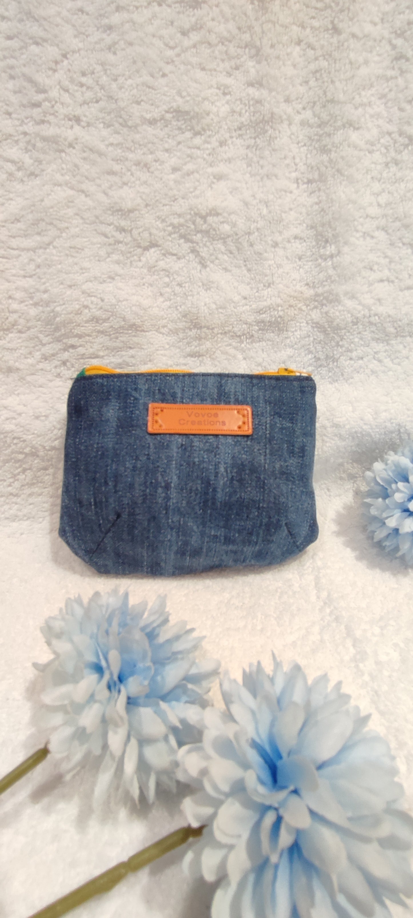 Plain denim purse