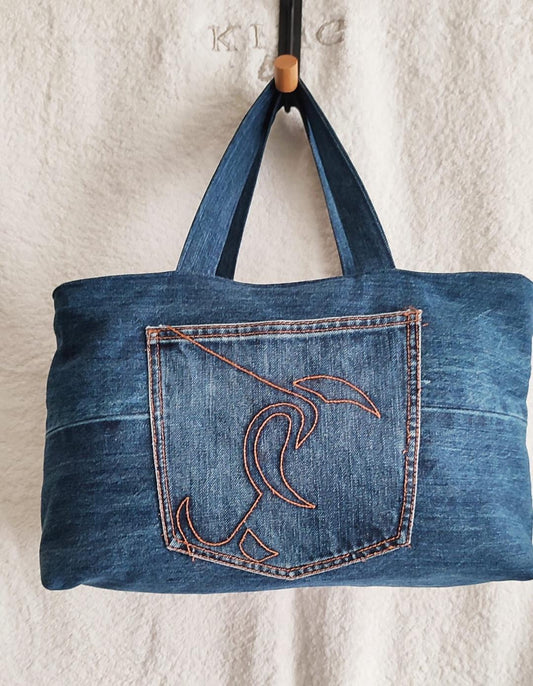 Upcycled Denim pocket bag